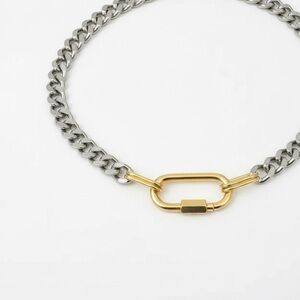 Gold and Silver Chain Necklace